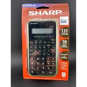 Sharp EL-501XB-GR Scientific Calculator 131 Functions 10 Digit Display